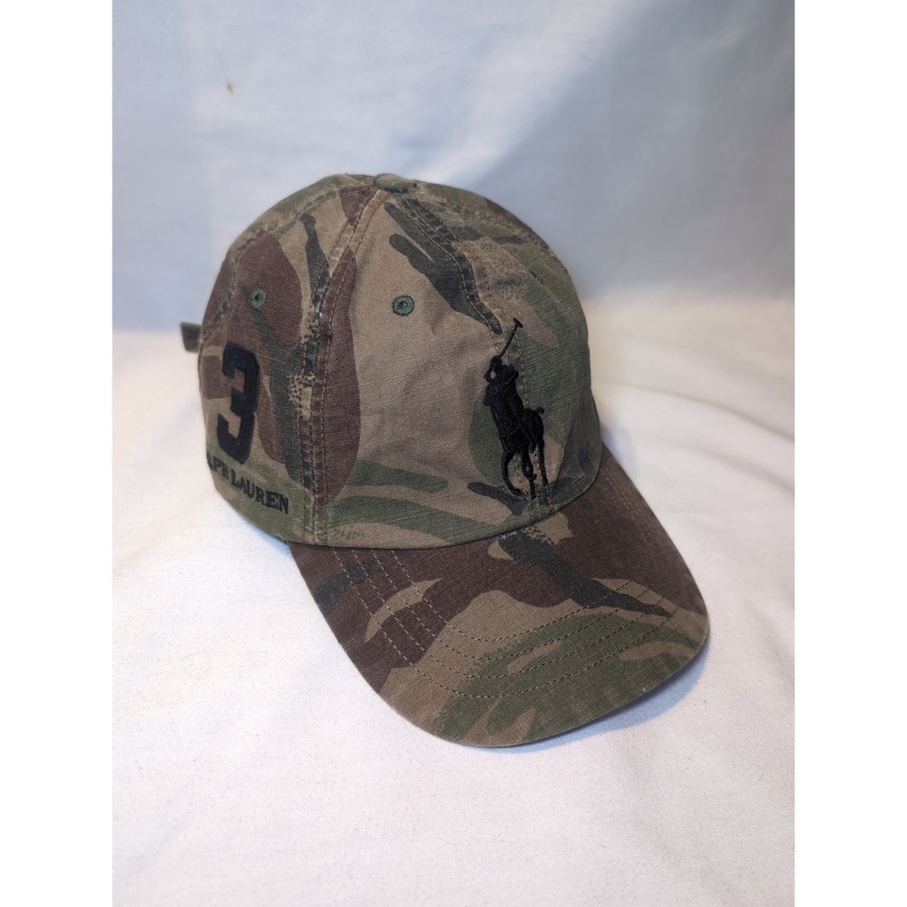 POLO Ralph Lauren BIG PONY Adjustable Sport Cap Hat-Camo